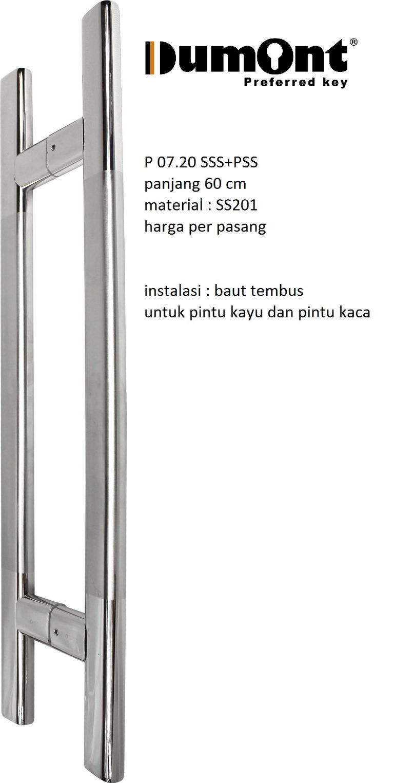 P 07-20 SSS+PSS 600MM PULL HANDLE SS