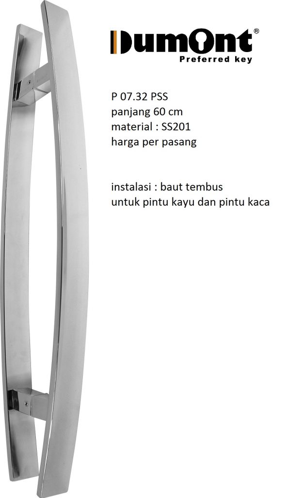 P 07-32 PSS 600MM PULL HANDLE SS
